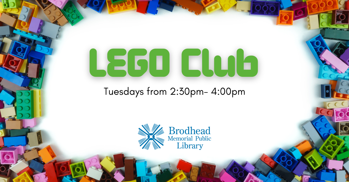 Lego Club Tuesdays 2:30-4