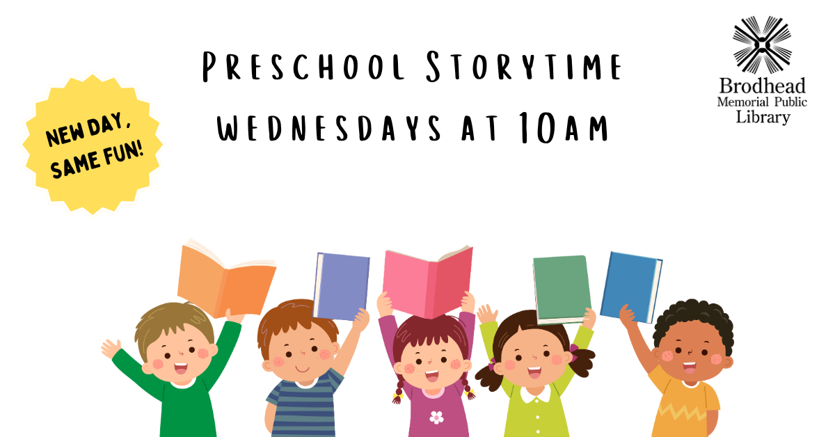 preschool story time wednesdays at 10am