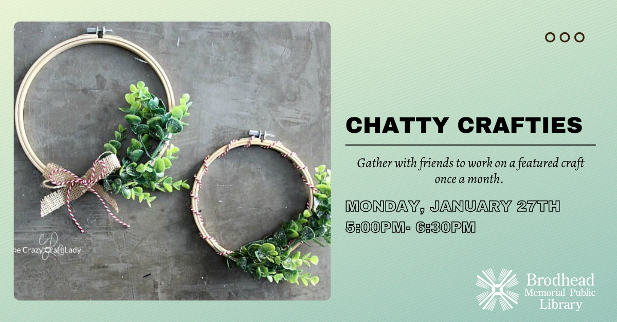 January 27th Chatty crafties