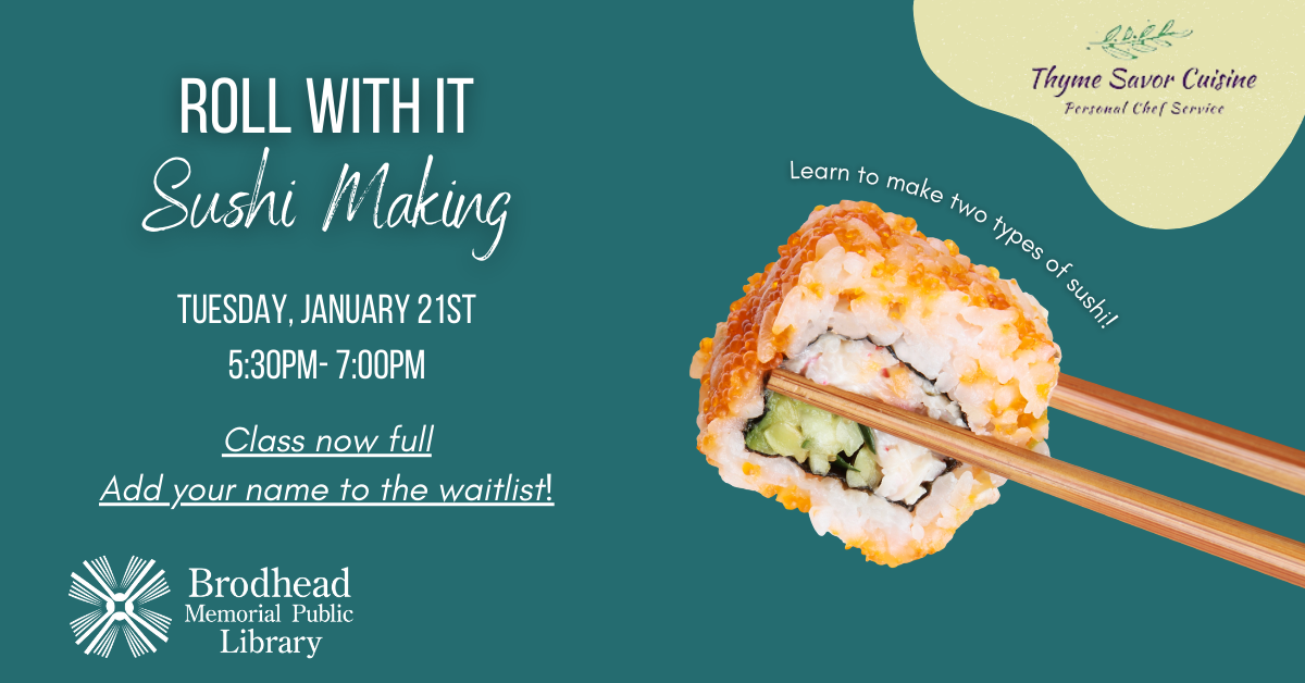 sushi class: now full, add name to waitlist